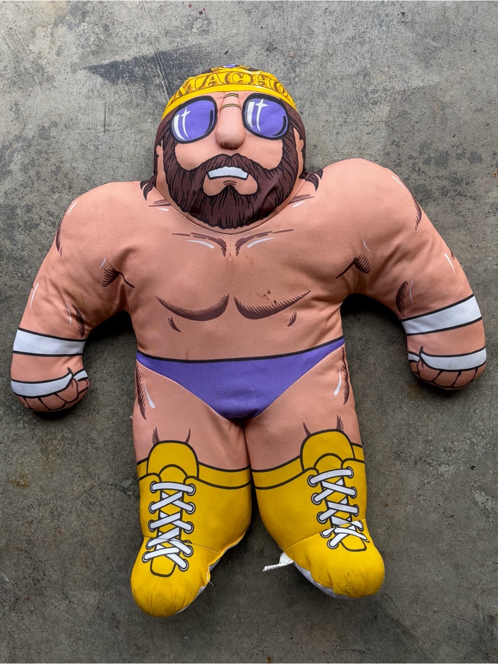 Vintage Tonka  WWF 1990s Macho Man Randy Savage Wrestling Buddies Doll Plush